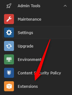 TYPO3 Extensions Menu