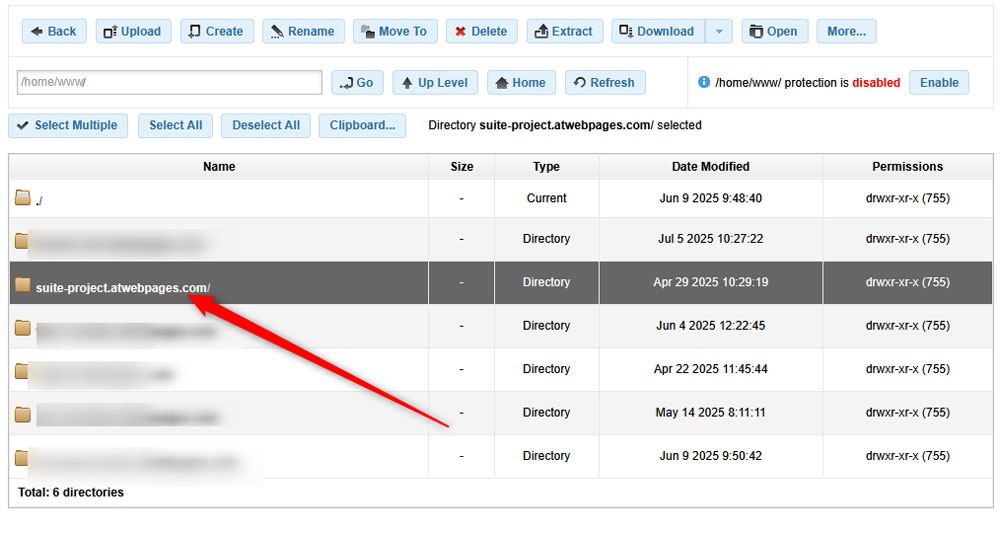 Access the root folder of your SuiteCRM project