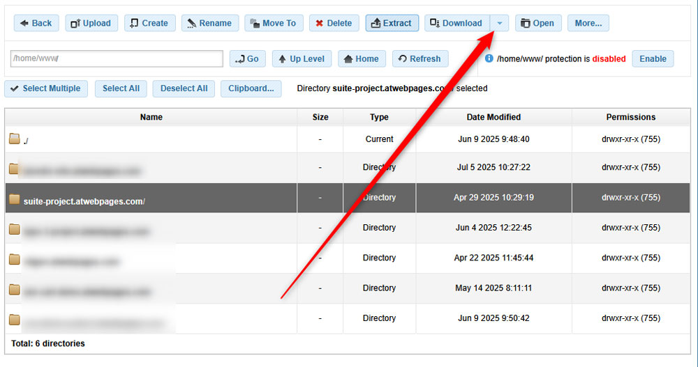 Locate the Download button