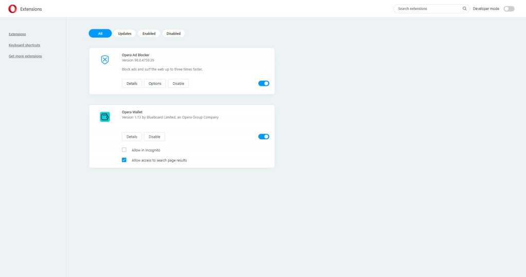 400 Error Code Opera Browser Extensions List