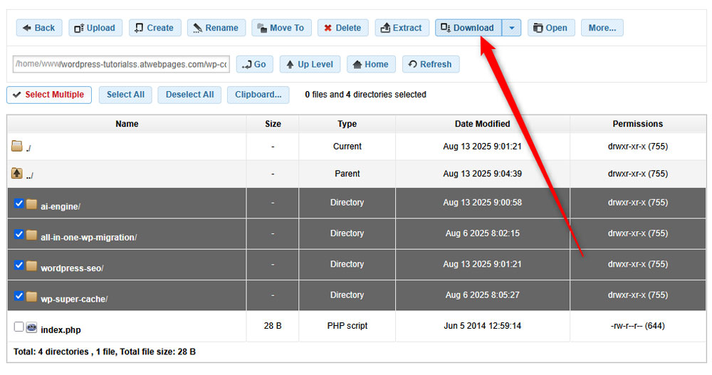 download your WordPress plugins on your computer