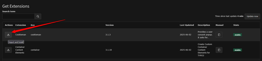 Install the TYPO3 extension to your website