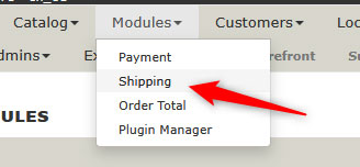 Shipping options in Zen Cart