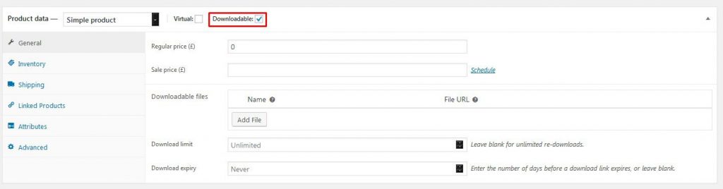 WooCommerce Downloadable Product